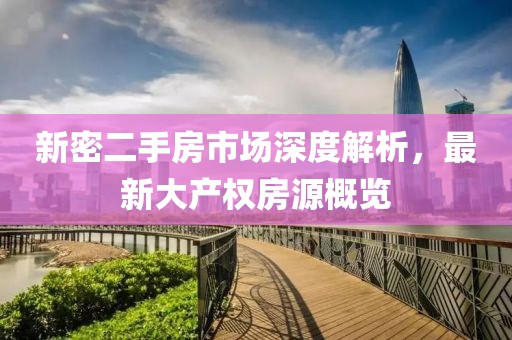 新密二手房市场深度解析，最新大产权房源概览