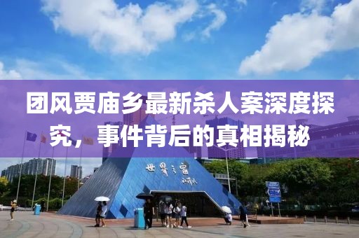 团风贾庙乡最新杀人案深度探究，事件背后的真相揭秘