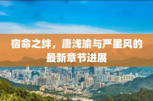 宿命之绊，唐浅瑜与严墨风的最新章节进展