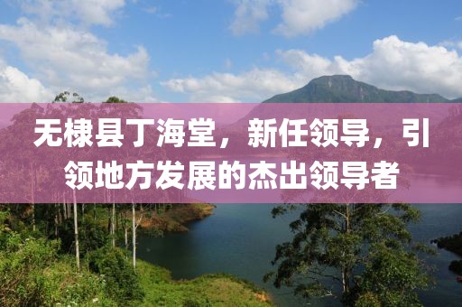 无棣县丁海堂，新任领导，引领地方发展的杰出领导者