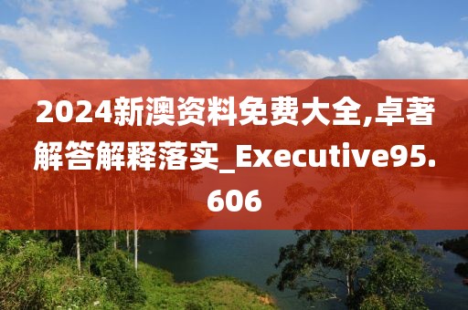 2024新澳资料免费大全,卓著解答解释落实_Executive95.606