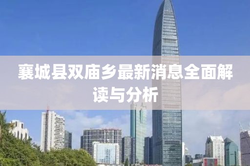 襄城县双庙乡最新消息全面解读与分析