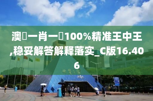 澳門一肖一碼100%精准王中王,稳妥解答解释落实_C版16.406