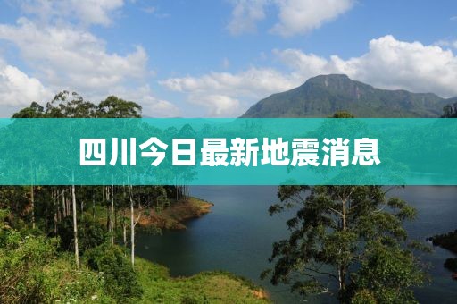 四川今日最新地震消息