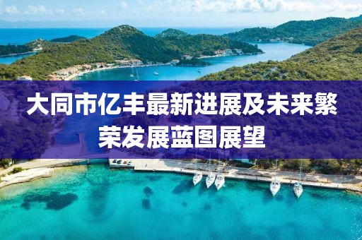 大同市亿丰最新进展及未来繁荣发展蓝图展望