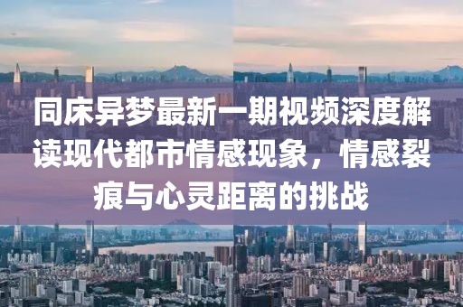 同床异梦最新一期视频深度解读现代都市情感现象，情感裂痕与心灵距离的挑战