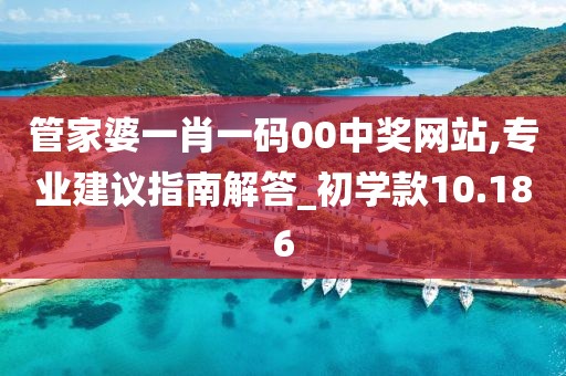 管家婆一肖一码00中奖网站,专业建议指南解答_初学款10.186