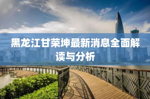 黑龙江甘荣坤最新消息全面解读与分析
