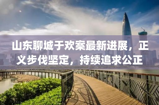 山东聊城于欢案最新进展，正义步伐坚定，持续追求公正