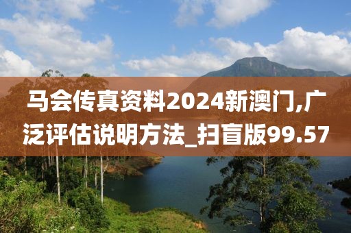 马会传真资料2024新澳门,广泛评估说明方法_扫盲版99.57
