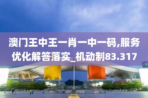 澳门王中王一肖一中一码,服务优化解答落实_机动制83.317
