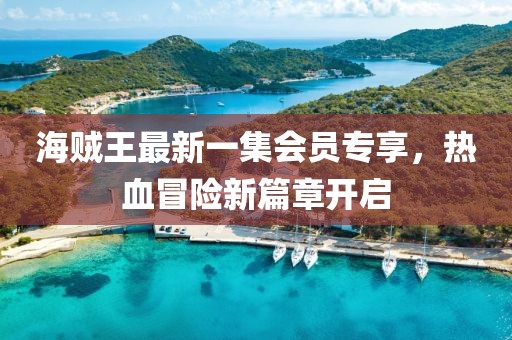 海贼王最新一集会员专享，热血冒险新篇章开启