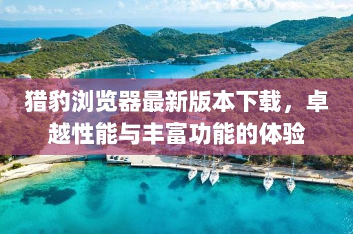 猎豹浏览器最新版本下载，卓越性能与丰富功能的体验