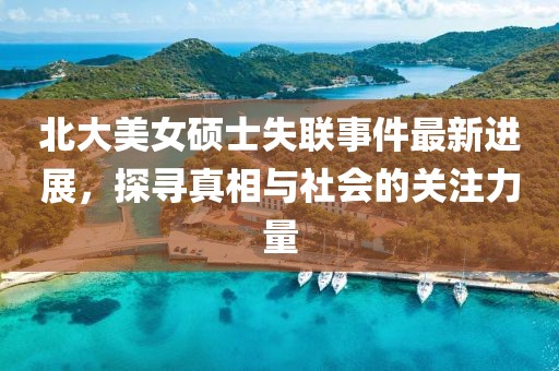 北大美女硕士失联事件最新进展，探寻真相与社会的关注力量
