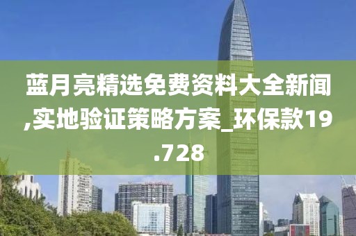 蓝月亮精选免费资料大全新闻,实地验证策略方案_环保款19.728