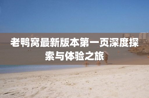 老鸭窝最新版本第一页深度探索与体验之旅