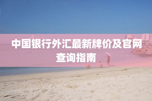 中国银行外汇最新牌价及官网查询指南