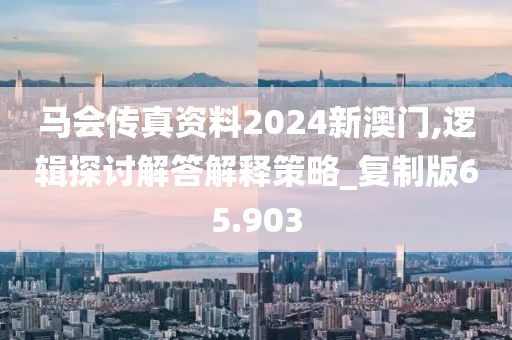 马会传真资料2024新澳门,逻辑探讨解答解释策略_复制版65.903