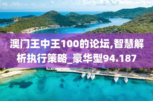 澳门王中王100的论坛,智慧解析执行策略_豪华型94.187