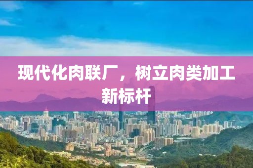现代化肉联厂，树立肉类加工新标杆
