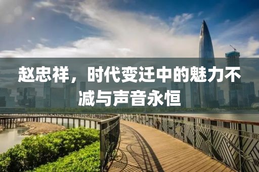 赵忠祥，时代变迁中的魅力不减与声音永恒