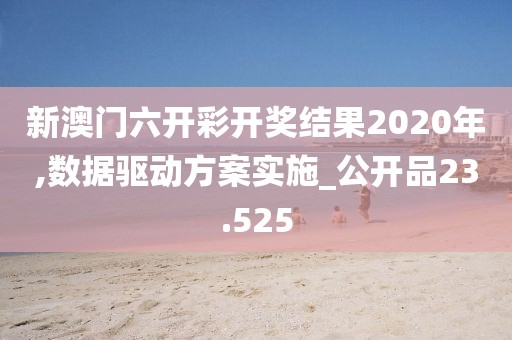 新澳门六开彩开奖结果2020年,数据驱动方案实施_公开品23.525