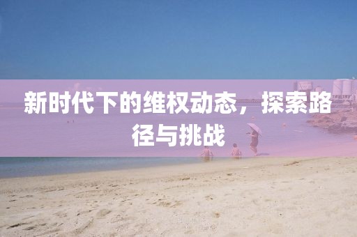 新时代下的维权动态，探索路径与挑战