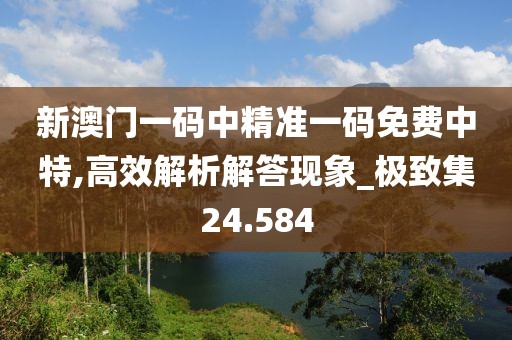 新澳门一码中精准一码免费中特,高效解析解答现象_极致集24.584