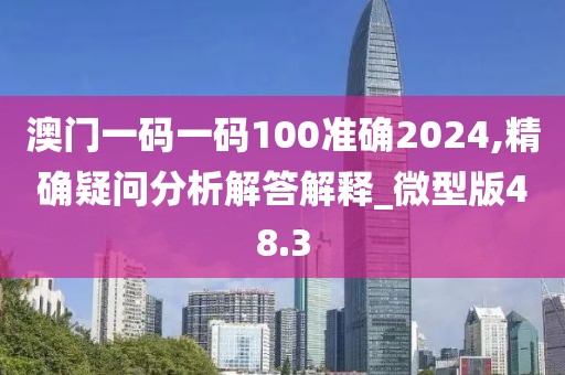 澳门一码一码100准确2024,精确疑问分析解答解释_微型版48.3