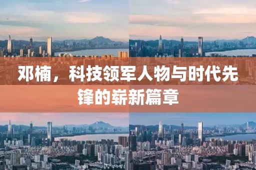 邓楠，科技领军人物与时代先锋的崭新篇章
