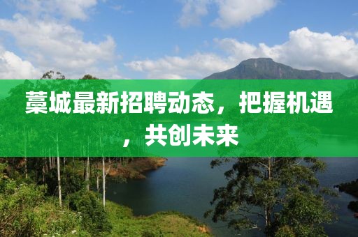 藁城最新招聘动态，把握机遇，共创未来