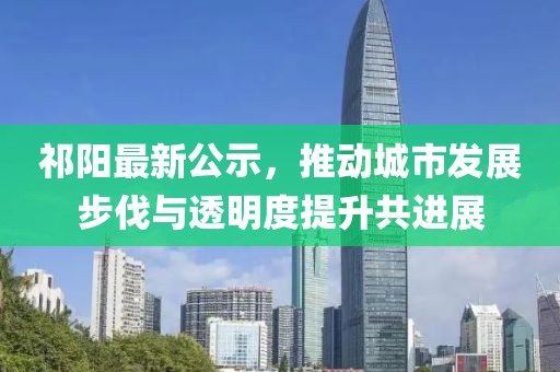 祁阳最新公示，推动城市发展步伐与透明度提升共进展