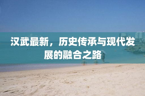 汉武最新，历史传承与现代发展的融合之路