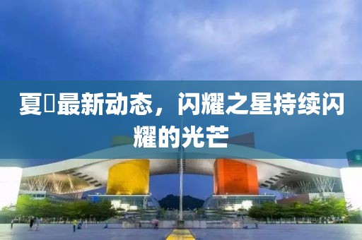 夏玥最新动态，闪耀之星持续闪耀的光芒