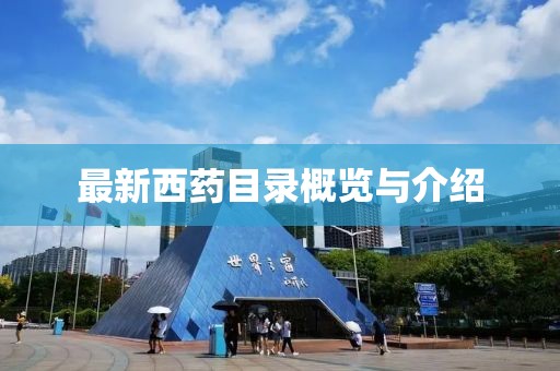 最新西药目录概览与介绍