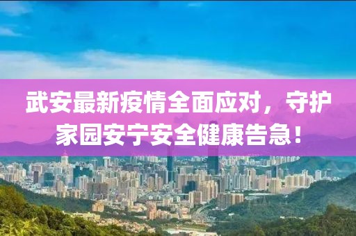 武安最新疫情全面应对，守护家园安宁安全健康告急！