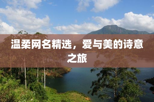 温柔网名精选，爱与美的诗意之旅