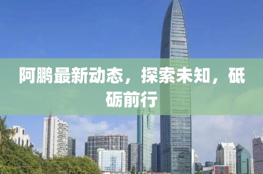 阿鹏最新动态，探索未知，砥砺前行
