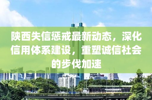陕西失信惩戒最新动态，深化信用体系建设，重塑诚信社会的步伐加速