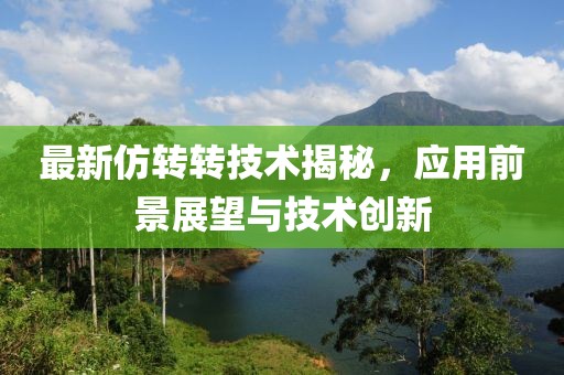 最新仿转转技术揭秘，应用前景展望与技术创新