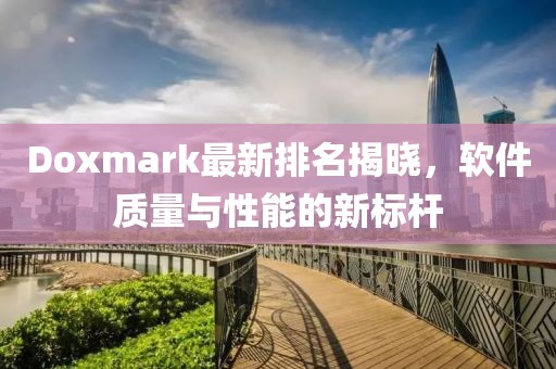 Doxmark最新排名揭晓，软件质量与性能的新标杆