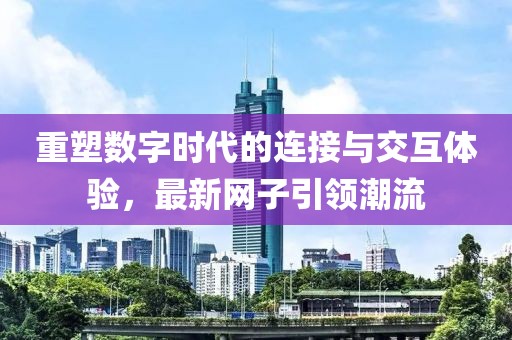 重塑数字时代的连接与交互体验，最新网子引领潮流