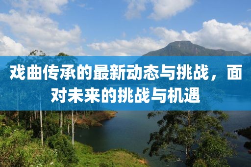 戏曲传承的最新动态与挑战，面对未来的挑战与机遇