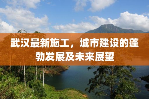 武汉最新施工，城市建设的蓬勃发展及未来展望