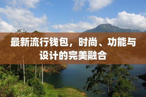 最新流行钱包，时尚、功能与设计的完美融合