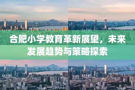 合肥小学教育革新展望，未来发展趋势与策略探索
