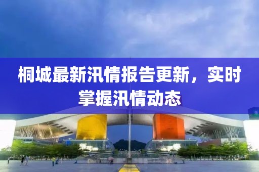 桐城最新汛情报告更新，实时掌握汛情动态