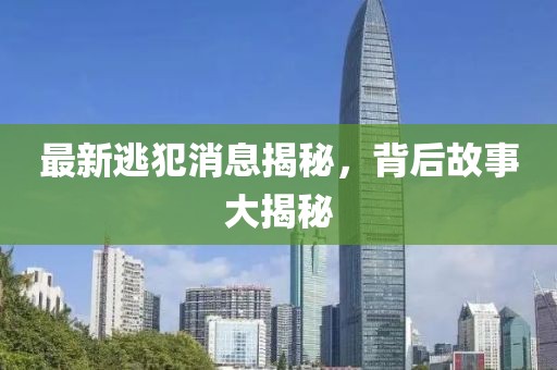最新逃犯消息揭秘，背后故事大揭秘