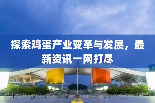 探索鸡蛋产业变革与发展，最新资讯一网打尽