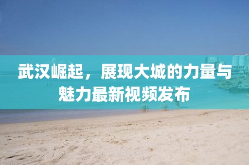 武汉崛起，展现大城的力量与魅力最新视频发布